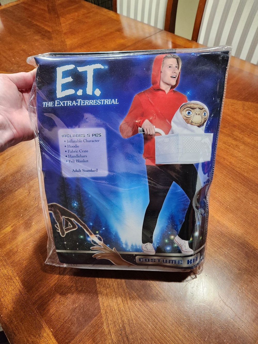 New E.T. The Extra-Terrestrial Red Hoodie Adult Costume.